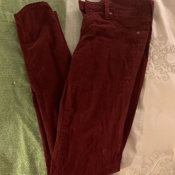 AG burgundy corduroy “the Legging” Super Skinny - Picture 5 of 7